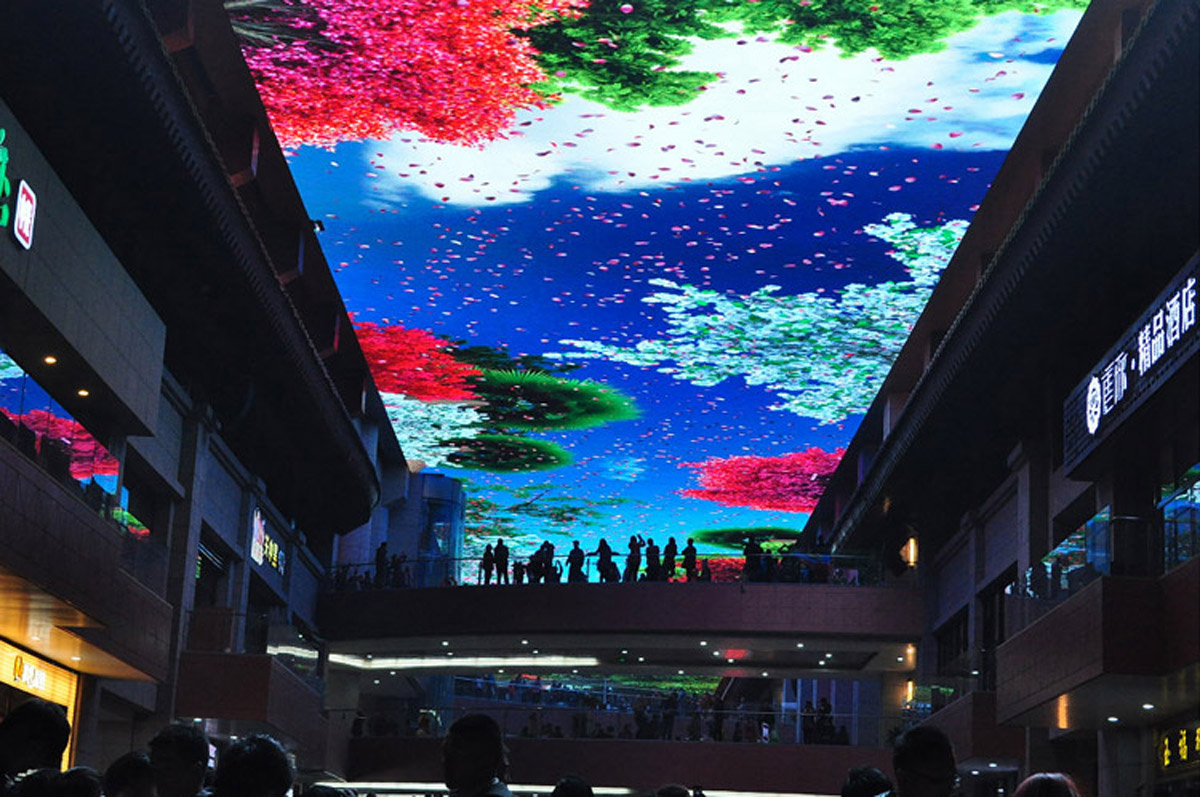 台儿庄模拟体验巨型天幕广场