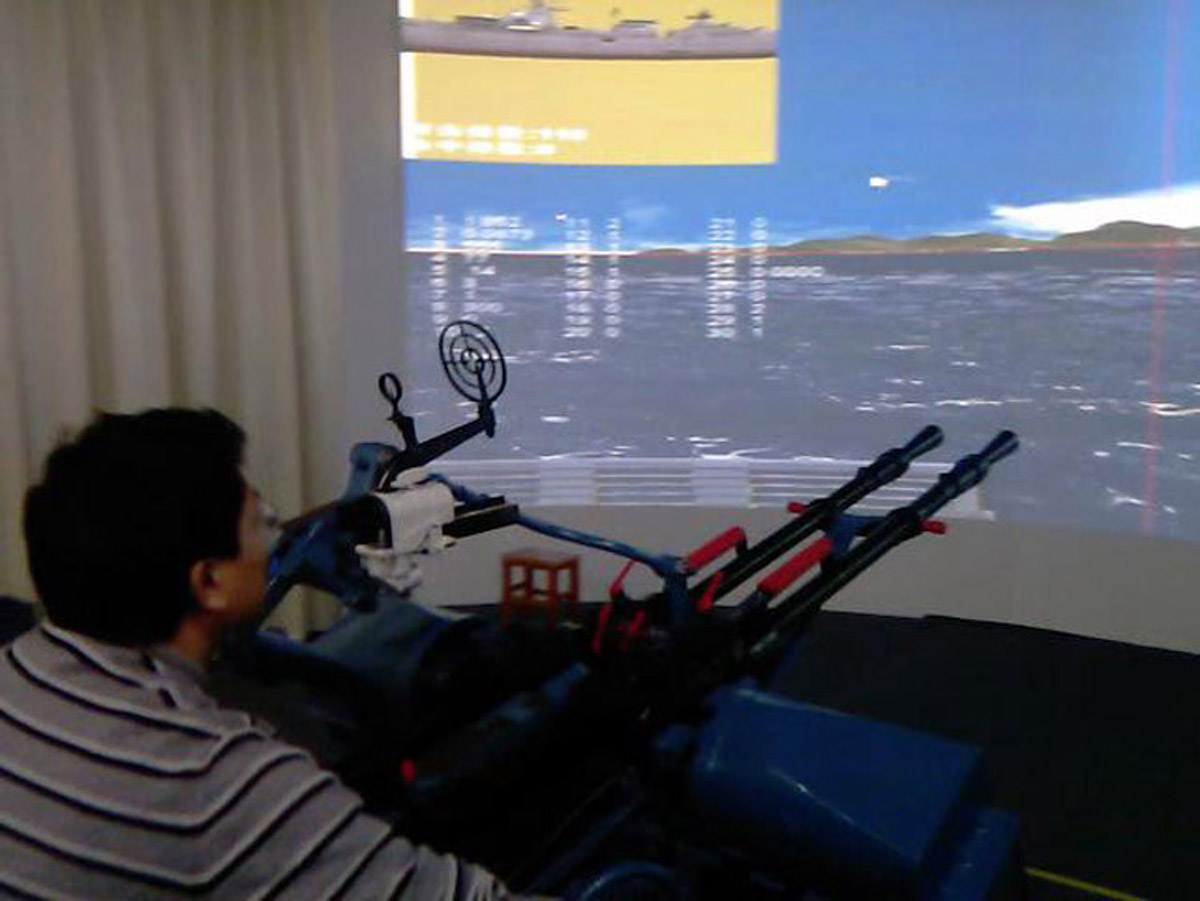 若尔盖模拟体验舰载高机训练系统