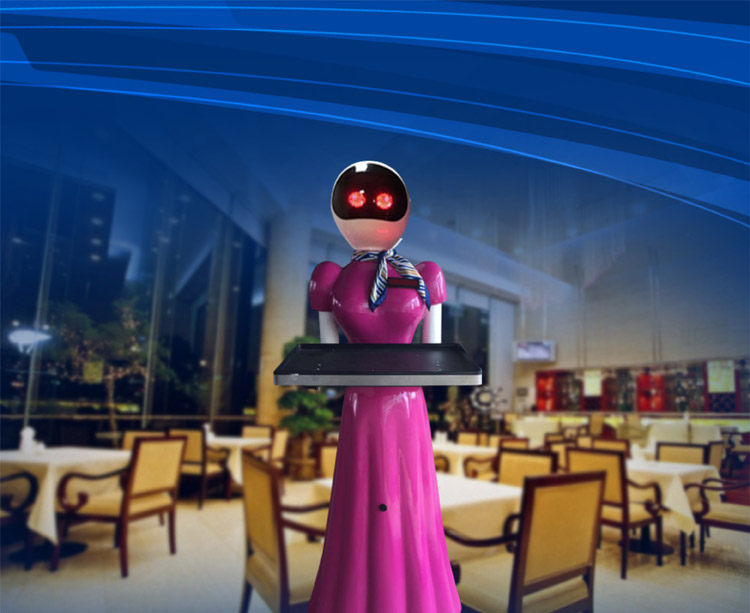 奇台模拟体验送餐机器人