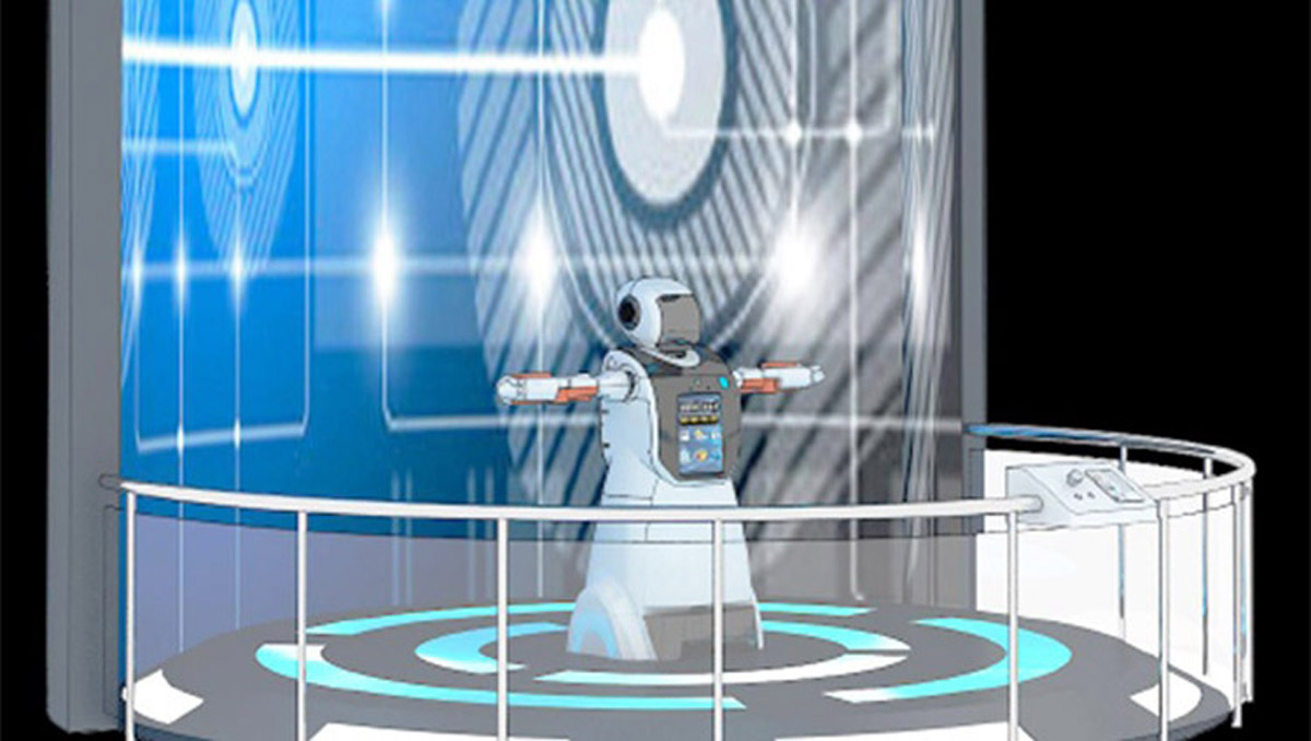 桂东模拟体验机器人导览